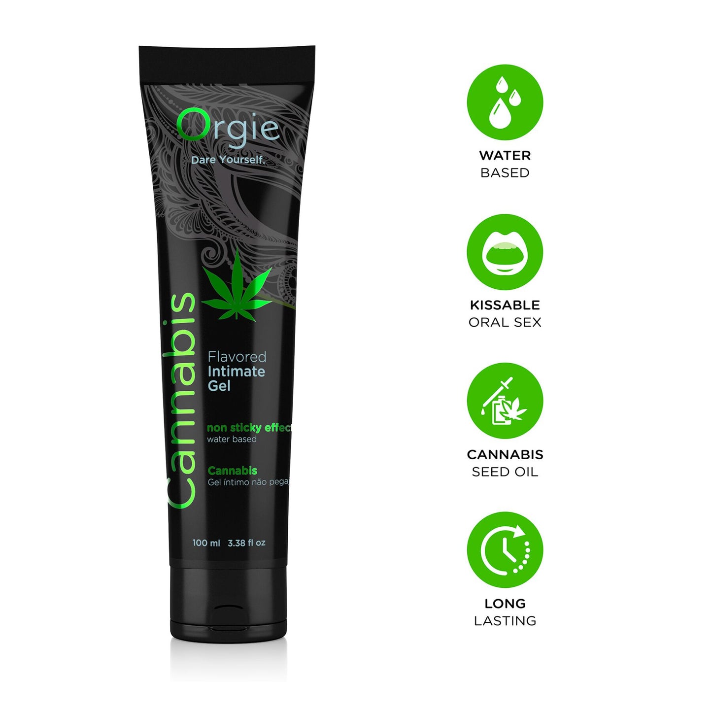 Лубрикант на водній основі Orgie Lube Tube Cannabis, 100 мл