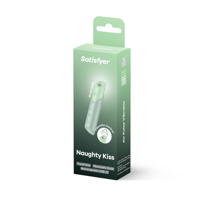 Вакуумний стимулятор Satisfyer Naughty Kiss, магнітна технологія 3D Air Pulse