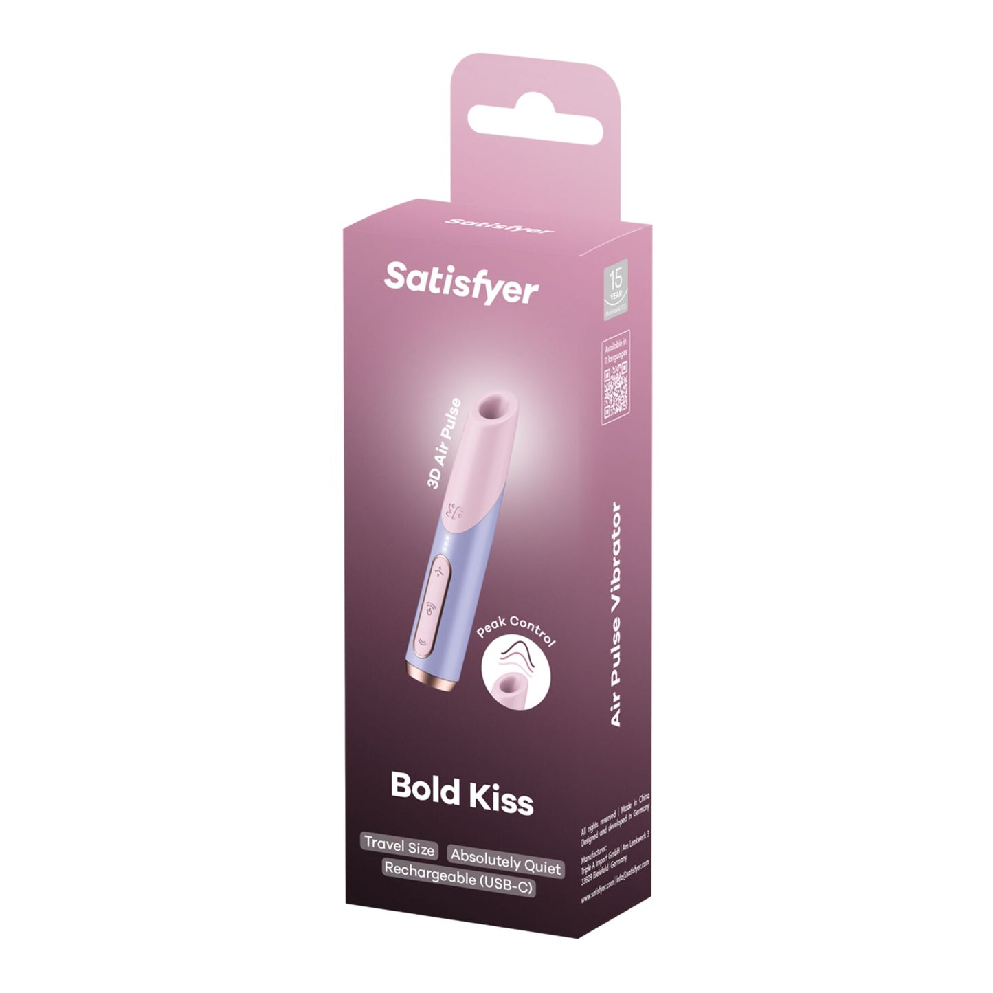 Вакуумний стимулятор Satisfyer Bold Kiss Violet