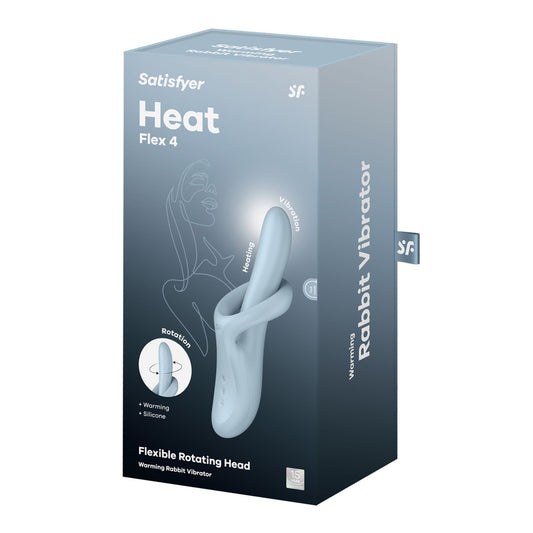 Вібратор з ротацією Satisfyer Heat Flex 4 Grey, підігрів до 39°C