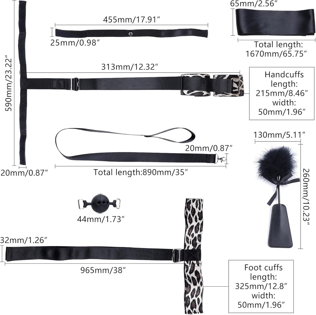 БДСМ-набір LOCKINK YEAHWOW Armbinder Restraint Set Black