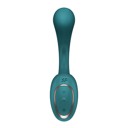 Вагінально-кліторальний вібратор Satisfyer G for Goddess 2 Bottle Green, 2 мотори