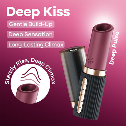 Вакуумний стимулятор Satisfyer Deep Kiss, магнітна технологія 3D Air Pulse