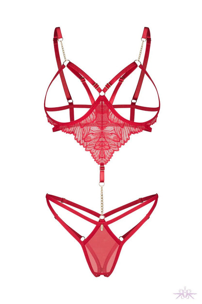 Боді Obsessive Matildea crotchless teddy S/M