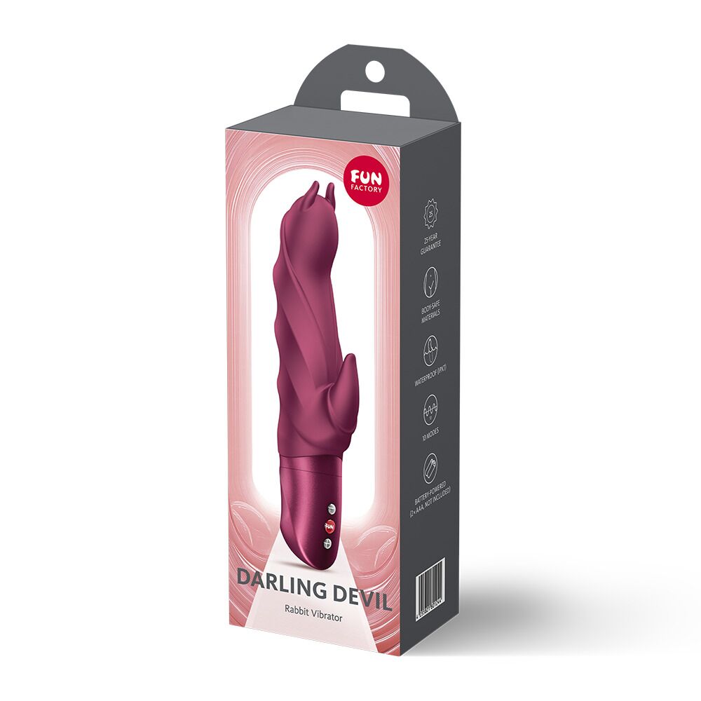 Вібратор Fun Factory Darling Devil Wine Red (на батарейках)