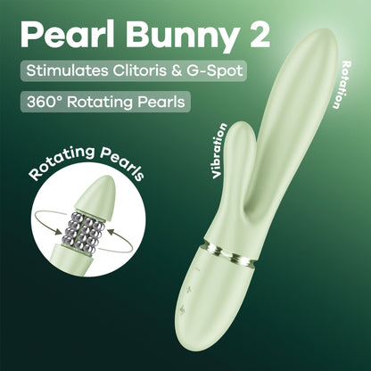Вібратор-кролик Satisfyer Pearl Bunny 2 Light Green