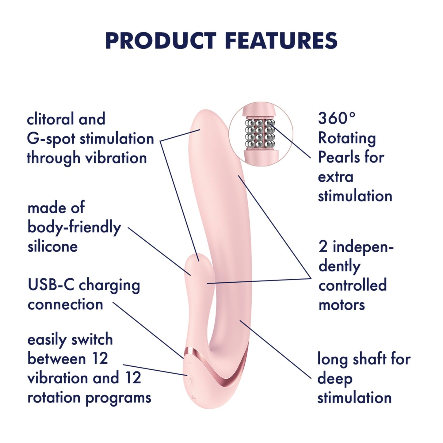 Вібратор-кролик Satisfyer Pearl Bunny 3