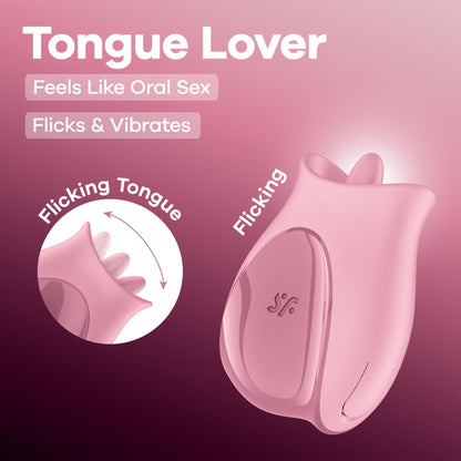 Вібростимулятор для клітора Satisfyer Tongue Lover з язичком
