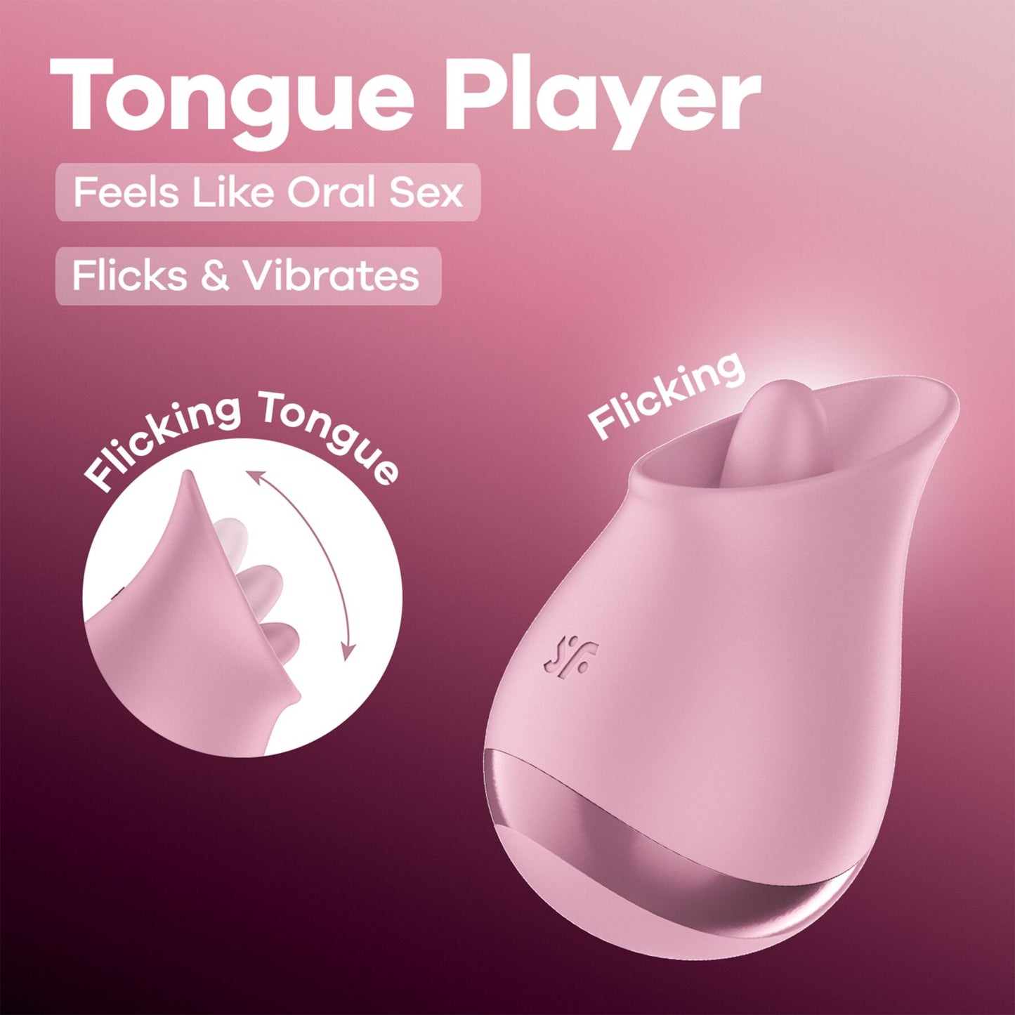 Вібростимулятор для клітора Satisfyer Tongue Player з язичком