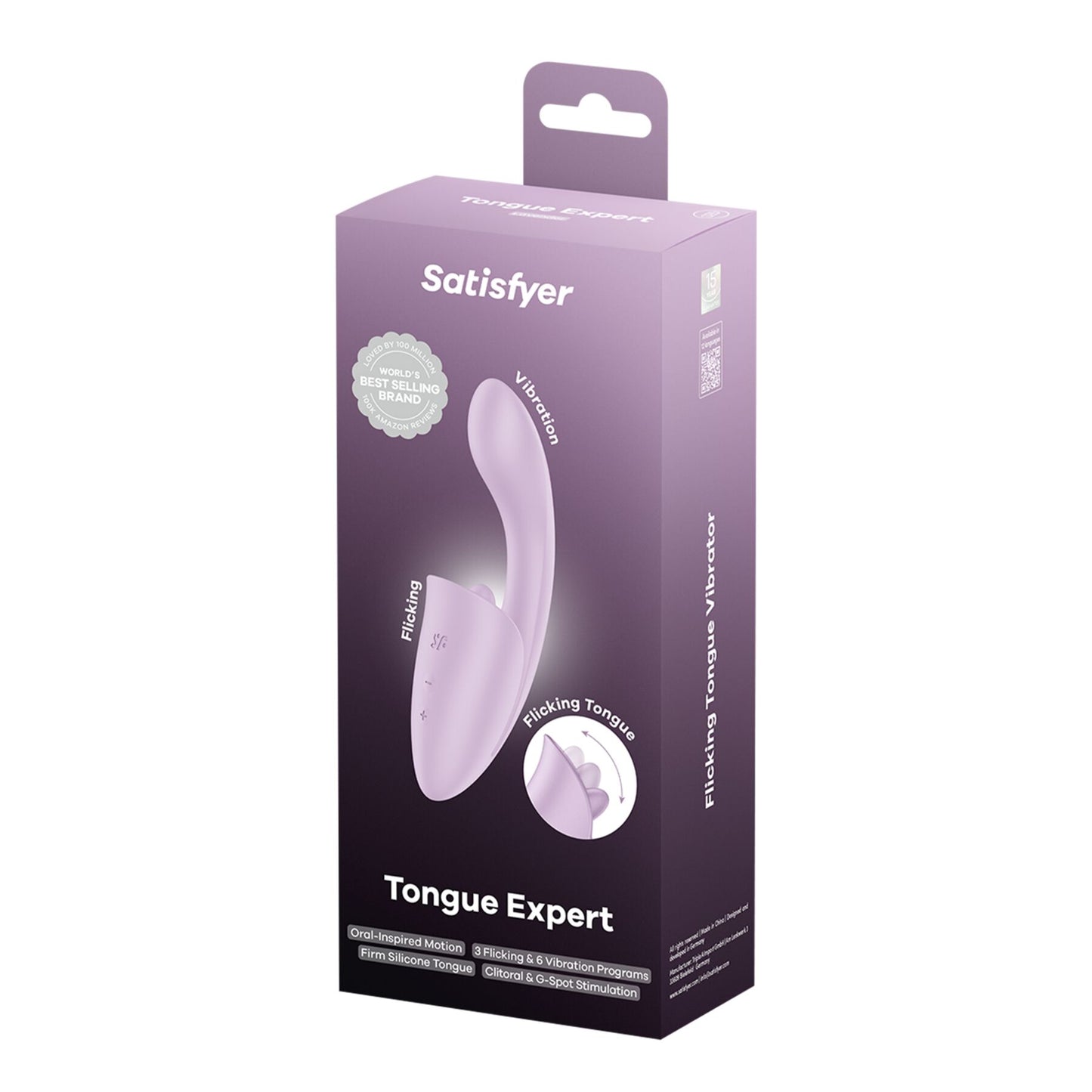 Вагінально-кліторальний вібратор Satisfyer Tongue Genius з язичком