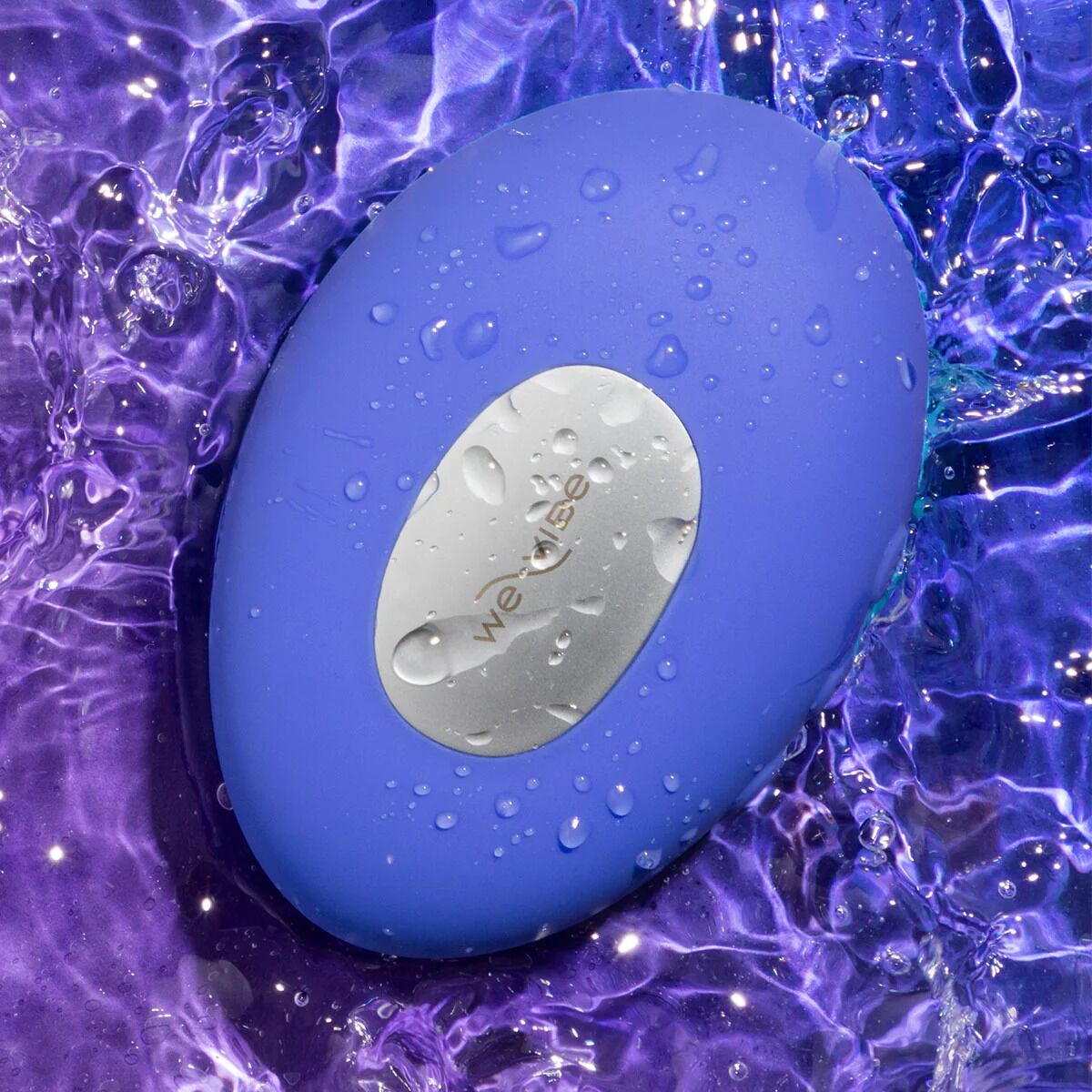 Кліторальний вібратор з підігрівом та охолодженням We-Vibe Temp Lavender Blue блакитний