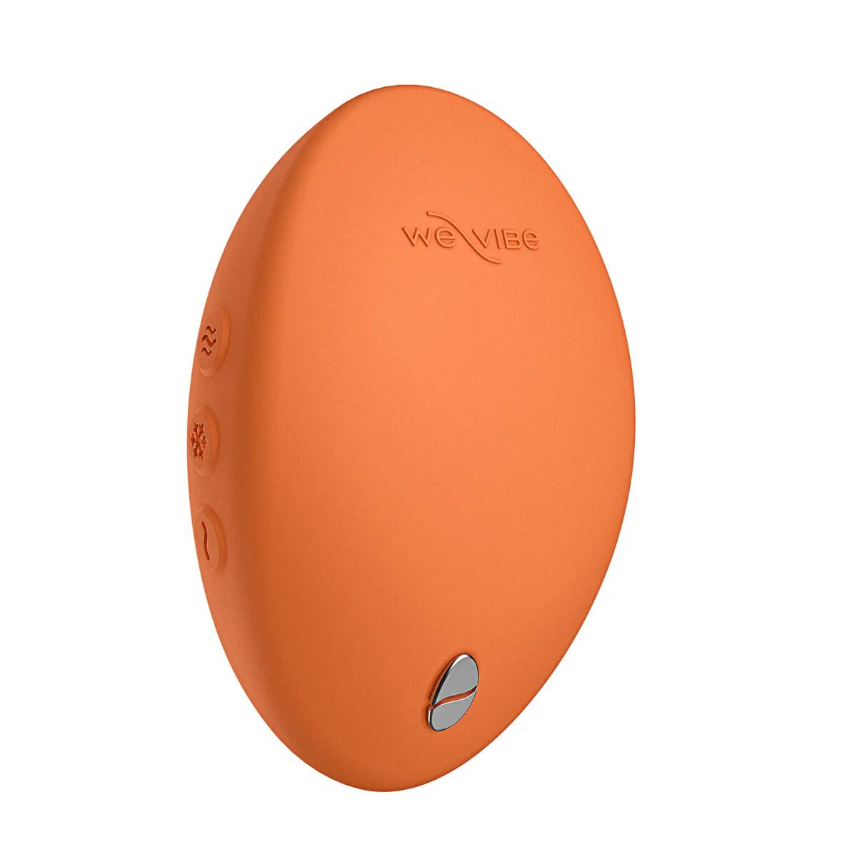 Кліторальний вібратор з підігрівом та охолодженням We-Vibe Temp Tangerine помаранчевий