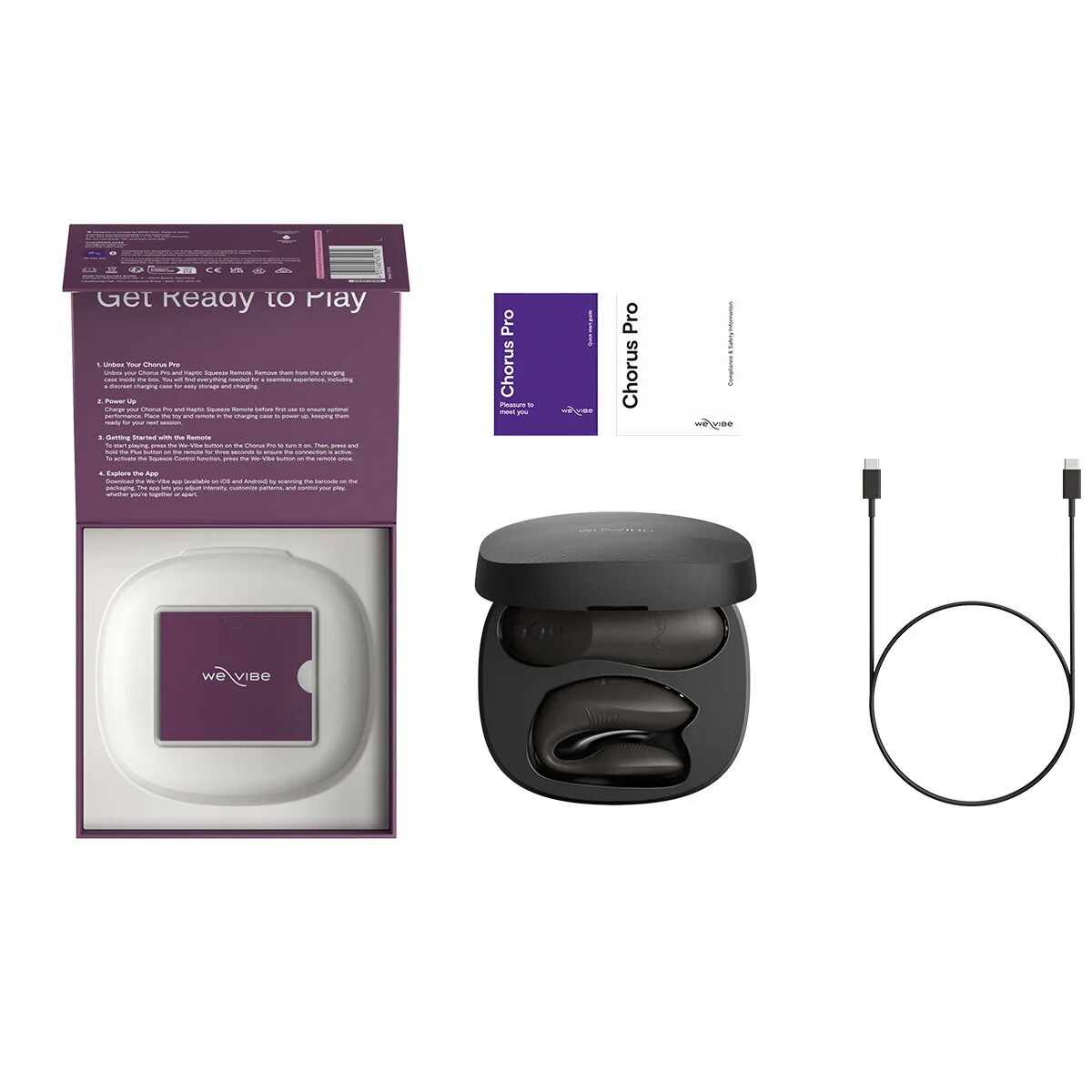 Смарт-вібратор для пар We-Vibe Chorus Pro Satin Black