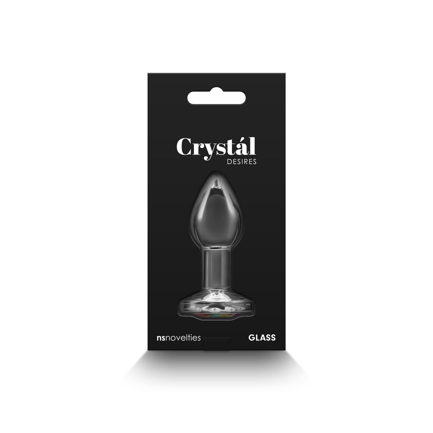 Скляна анальна пробка NS Novelties Crystal - Desires - Rainbow Gem - Smal