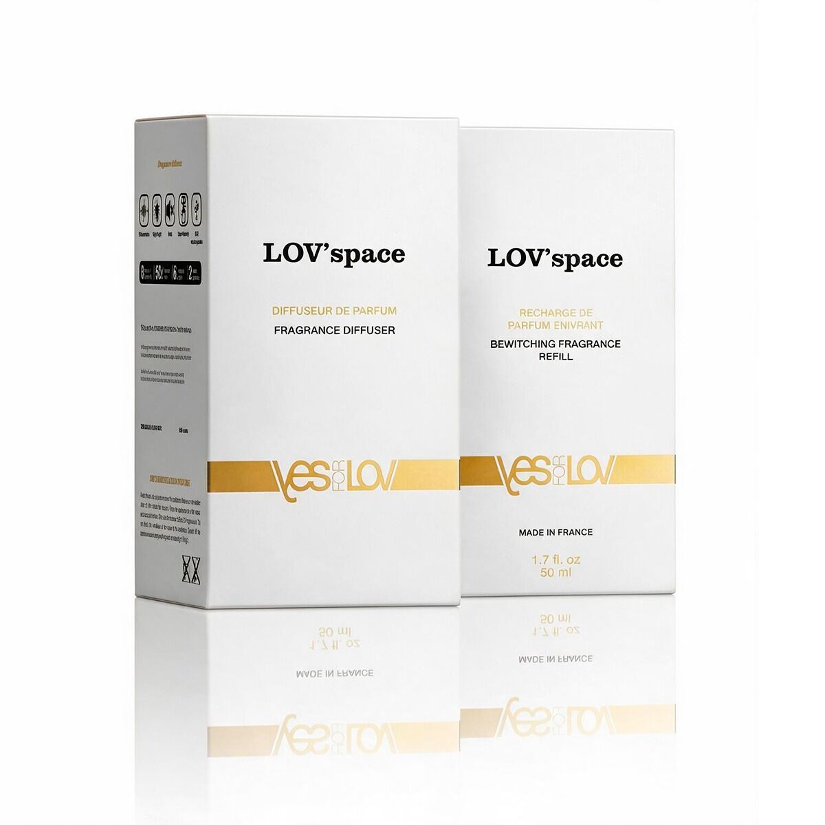 Ароматичний дифузор YESforLOV LOV'space + рефіл Bewitching Fragrance Refill, спокусливий аромат