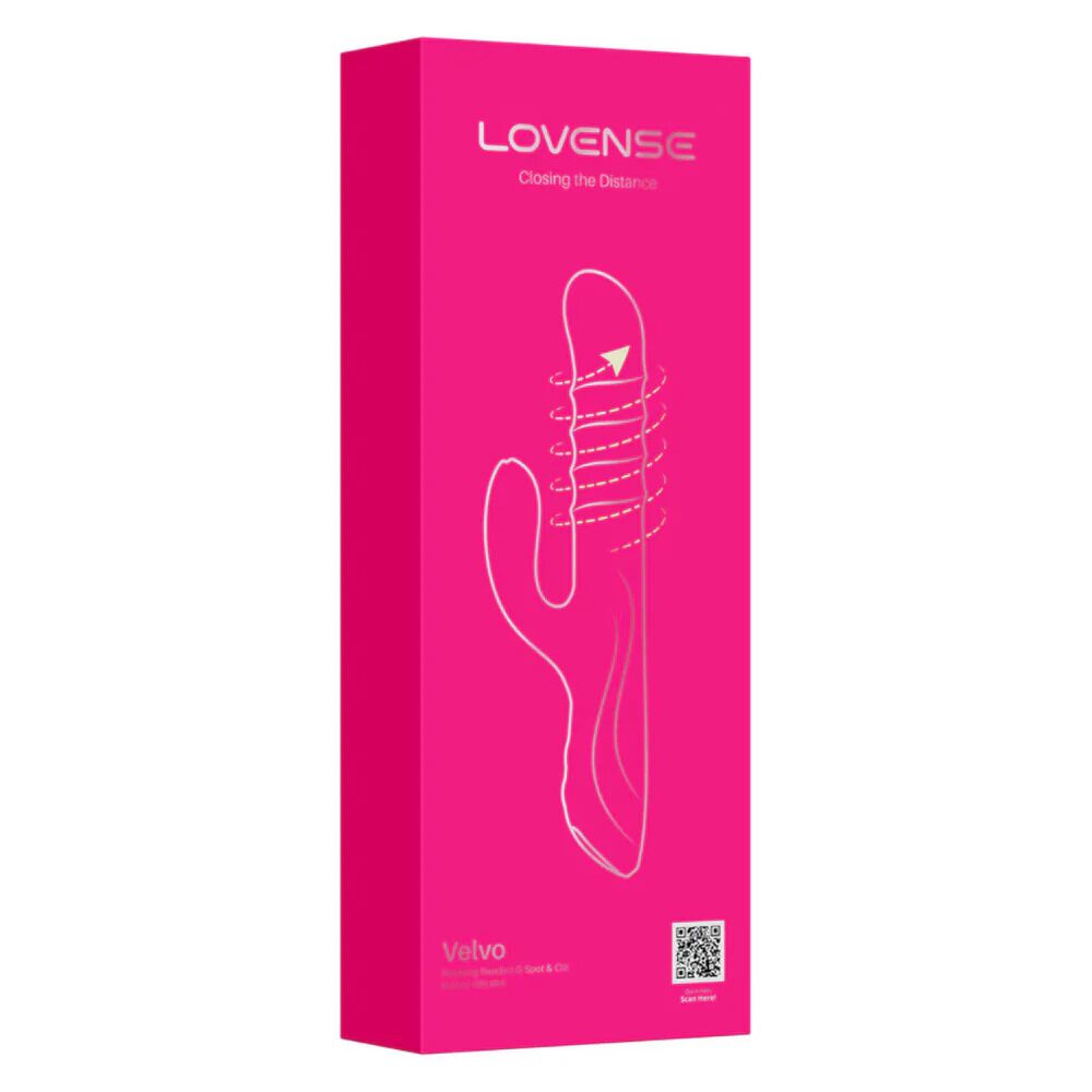 Вібратор-кролик Lovense Velvo з обертовими кульками на 360° за технологією WaveRoller