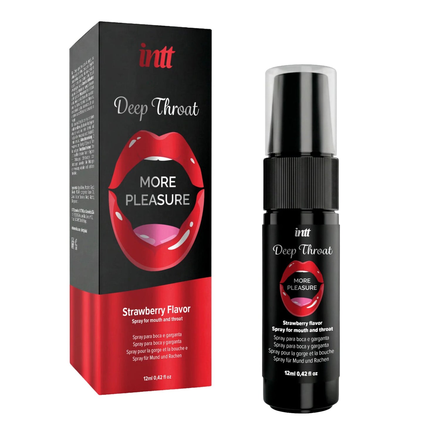 Спрей для глибокого мінету Intt Deep Throat Oral Spray Strawberry (12 мл)