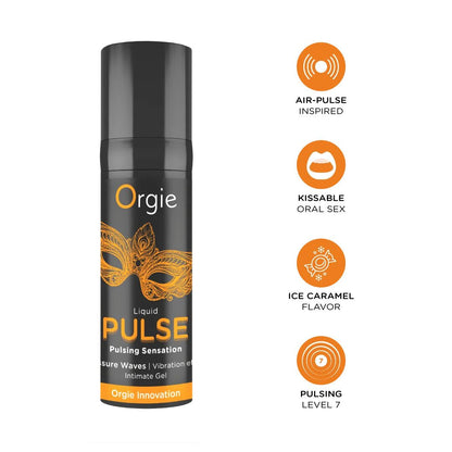 Смоктайзер для клітора Orgie Liquid Pulse 15 мл, вкус Ice Caramel