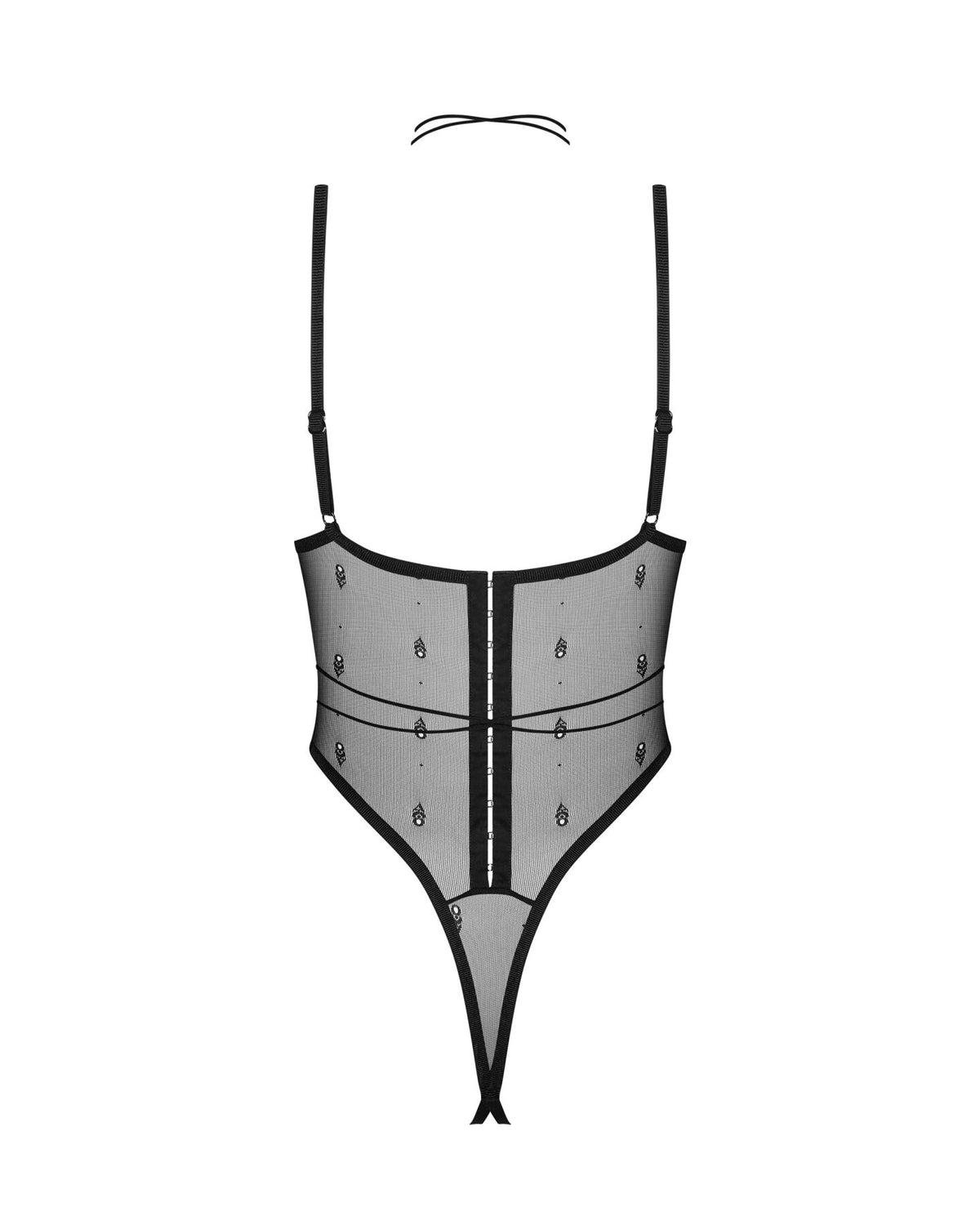 Боді Obsessive Anniverse Special crotchless teddy S/M