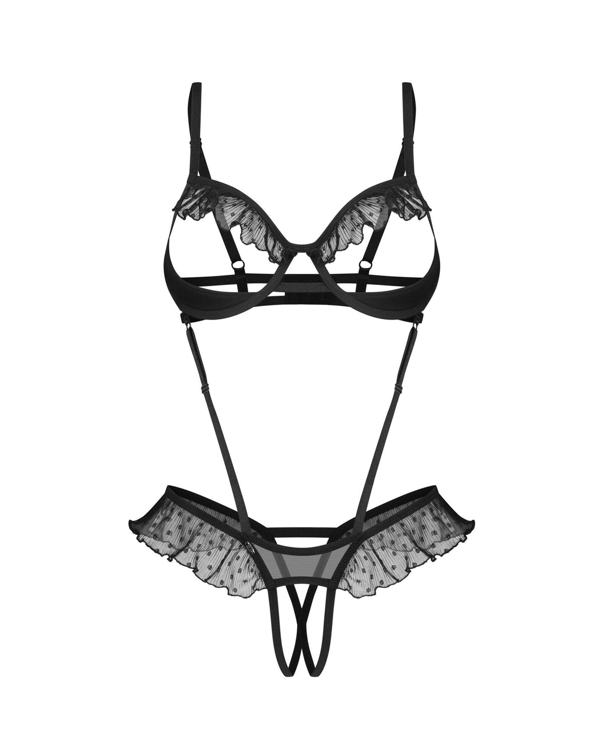 Боді Obsessive Carrola crotchless teddy S/M