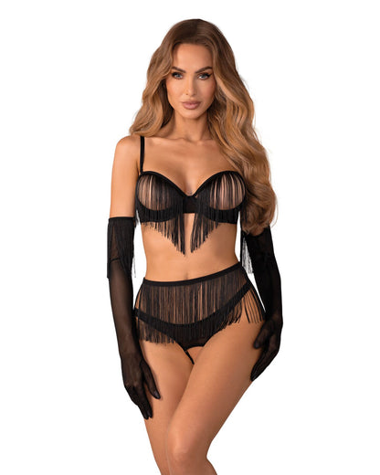 Комплект Obsessive Sashalla 4-pcs set S/M