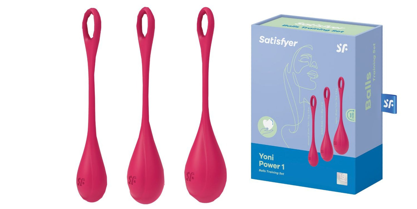 Набір вагінальних кульок Satisfyer Yoni Power 1 червоний