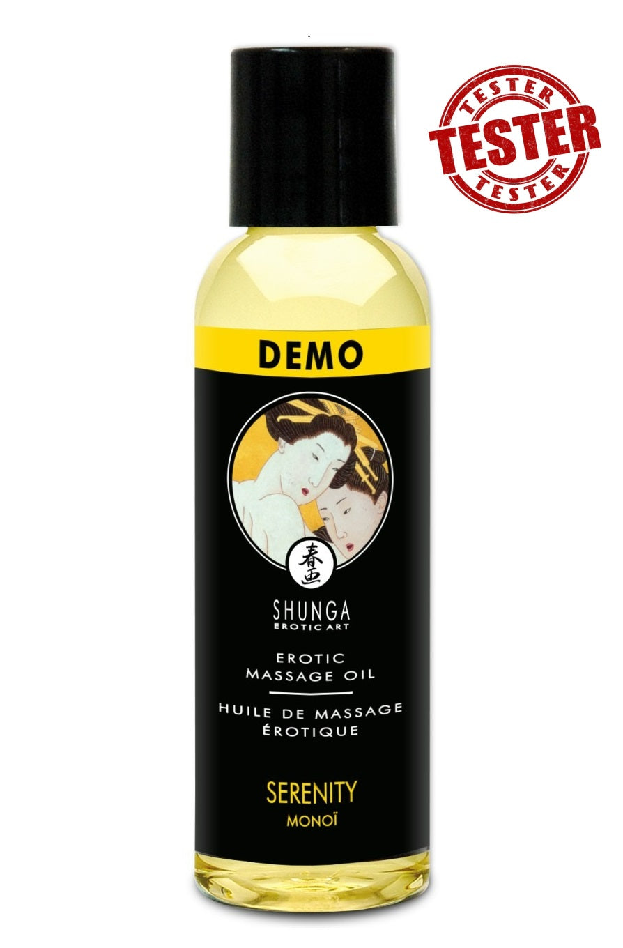 TESTER/Масажне масло Shunga Serenity Monoi з ароматом троянди, 60 мл