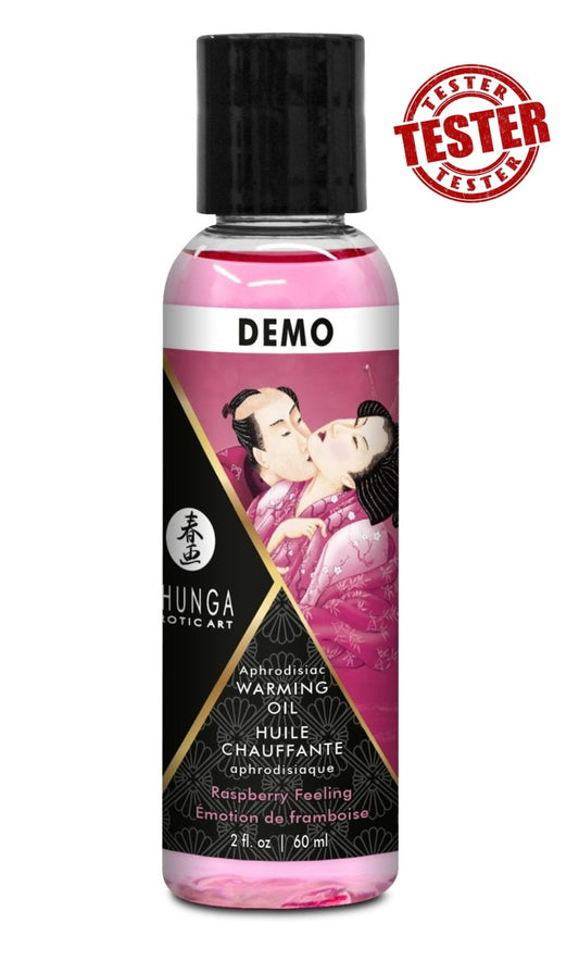TESTER/їстівна масажна олія-афродизіак Shunga Малина, 60 мл