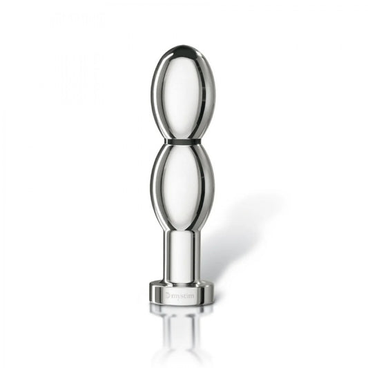 Універсальний фалоімітатор для електростимуляції Mystim O(h!)-thello з алюмінію, 14 см х 3.5 см