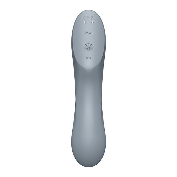 Вакуумний стимулятор з вібрацією Satisfyer Curvy Trinity 3 BlueGrey