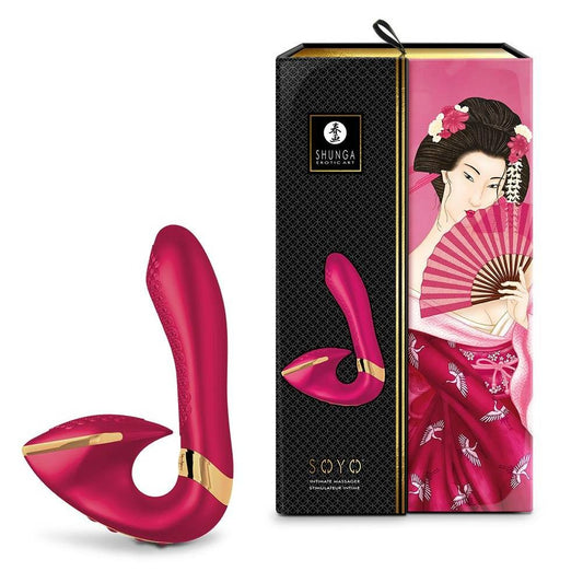 Вагінально-кліторальний вібратор Shunga Soyo Raspberry